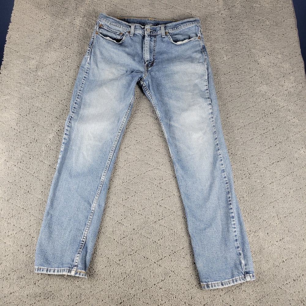 Levis 511 Jeans Mens 34x30 Blue Slim Fit Straight Leg Faded Mid Rise